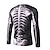 billige kranie og knogler-Herre T-shirt halloween skjorte Grafisk Skelet Rund hals Tøj 3D-udskrivning Gade Daglig Langærmet Mode Afslappet