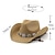 abordables Chapeaux Femme-Chapeaux de cowboy pour femmes, bande de sculpture en métal, chapeaux occidentaux