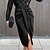 cheap Party Dresses-Women&#039;s Party Dress Sequin Dress Sheath Dress Midi Dress Black Pure Color Long Sleeve Winter Fall Spring Sequins Party V Neck Party Winter Dress Office 2023 S M L XL