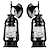 זול מנורות קיר חיצוניות1-פנס קיר בסגנון כפרי מנורת קיר התקנת רטרו מנורת קיר עם גוון זכוכית מתאים לבית חווה חדר שינה בעליית גג 7 אינץ&#039; עומק x 15 אינץ&#039; גובה