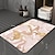 abordables Tapis de salle de bains absorbants-Tapis de bain en terre de diatomées motif marbre super absorbant tapis de salle de bain créatif velours corail nouveau design