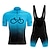 cheap Men&#039;s Clothing Sets-21Grams Men&#039;s Cycling Jersey with Bib Shorts Short Sleeve Mountain Bike MTB Road Bike Cycling Black Red Blue Graphic Gradient Bike Clothing Suit 3D Pad Breathable Moisture Wicking Quick Dry Back