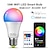 billige LED-smartpærer-6 stk 10w smart wifi led lyspære rgbcct fargeskiftende a19 a60 dimbar arbeid med alexa og google home uten hub