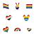 cheap Valentine&#039;s Day for Lover-16Pcs Gay Pride Pins-Pride LGBTQ Accessories Pin-Love is Love-Enamel Pins for Backpack Hat-Lapel Pins for Pride Festivals（Random）