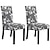 voordelige eetkamerstoel hoes-2 stuks eetkamerstoelhoezen, stretch gebloemde keukenstoel stoelhoezen wasbare stoelhoezen beschermer voor eetkamer, hotel, ceremonie