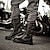 levne Biker Boots-Pánské Boty Motorkářské boty Obuv military styl Motocyklová obuv Retro Vinobraní Na běžné nošení Denní PU Do půli lýtek Šněrování Černá Léto Podzim Zima