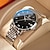 levne Quartz hodinky-výbušné náramkové hodinky poedagar quartz hodinky pro muže analogové quartz oversize stylový business vodotěsný kalendář noční svítící slitina nerezová ocel kreativní quartz hodinky