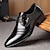 cheap Men&#039;s Oxfords-Men&#039;s Oxfords Dress Shoes Father Shoes Office &amp; Career Walking Shoes Microfiber Black Fall Spring British