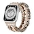 זול להקות Apple Watch-צמיד תכשיטים מותאם ל רצועת השעון של Apple Watch 38 מ&quot;מ 40 מ&quot;מ 41 מ&quot;מ 42 מ&quot;מ 44 מ&quot;מ 45 מ&quot;מ 49 מ&quot;מ אלסטי חרוזים מתיחה חרוזים רצועת שעון חלופית ל iwatch Ultra 2 Series 9 8 7 SE 6 5 4 3 2 1