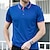cheap Classic Polo-Men&#039;s Polo Shirt Golf Shirt Training Business Ribbed Polo Collar Classic Short Sleeve Fashion Comfortable Solid Color Quick Dry Button Front Spring &amp; Summer Slim Fit Black Grey Black White Yellow