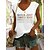 cheap Basic Women&#039;s Tops-Women&#039;s T shirt Tee Print Letter Daily Sleeveless Regular Summer Green White Black Blue Pink