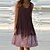 cheap Casual Dresses-Women&#039;s Casual Dress Shift Dress Sundress Midi Dress Wine Blue Gray Color Gradient Sleeveless Spring Summer Pocket Vacation U Neck 2023 S M L XL XXL 3XL