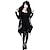 billige Cosplay-anime t-shirts og hættetrøjer til hverdagsbrug-dame gotisk hætteoverfrakke goth pige plus size retro vintage punk &amp; gothic frakke hættetrøje overtøj onsdag addams cosplay kostume fest langærmet frakke maskerade