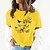 cheap Basic Women&#039;s Tops-Women&#039;s T shirt Tee Basic Print Butterfly Flower / Floral Basic Round Neck T-shirt Sleeve Standard Summer pea green Blue Pink Yellow Dark Pink