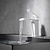 preiswerte Waschbeckenarmaturen-Waschbecken Wasserhahn - Wasserfall galvanisiert / lackiert Centerset Einhebelmischer mit einem Lochbad