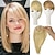 preiswerte Stirn-Pony-Clip-in-Side-Pony-Haarteile blonde gerade Synthetik-Extensions für Frauen