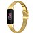 billige Urremme til Fitbit-1 stk Smartwatch bånd Kompatibel med Fitbit Luxe Rustfrit stål Smartwatch Rem Justerbar Robust Stødsikker Metal band Udskiftning Armbånd