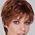 cheap Older Wigs-Synthetic Wig Curly With Bangs Machine Made Wig Short Auburn Synthetic Hair Women&#039;s Soft Classic Easy to Carry Auburn / Daily Wear / Party / Evening