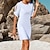 cheap Mother of the Bride Dresses-Sheath / Column Mother of the Bride Dress Wedding Guest Elegant Simple Jewel Neck Short / Mini Chiffon Short Sleeve with Bow(s) Solid Color 2024