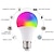 halpa LED-pallolamput-4 kpl 7w rgbw led-lamppu e27 e26 16 väriä vaihtava himmennettävä a19 a50 a60 kaukosäädin kodin sisustukseen makuuhuoneen lavajuhlat