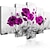 cheap Botanical/Floral Prints-5 Panels Prints Painting Artwork Picture Three-Color Flowers Abstract Home Decoration Décor Rolled Canvas Unframed Unstretched
