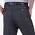 economico Sottile-Per uomo pantaloni della tuta Pantaloni Classico Liscio Comfort Morbido Lunghezza intera Formale Matrimonio Attività commerciale Classico A vita alta Nero Blu marino Vita alta Elasticizzato