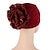 tanie Nakrycia głowy dla kobiet-Kobiet stylowy indyjski duży kwiat jednolity kolor turban kapelusz wygodne kobiety muzułmański pulower kapelusz afrykańska czapka na głowę hidżab czapka nakrycia głowy