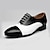 cheap Men&#039;s Dance Shoes-Men&#039;s Ballroom Shoes Modern Shoes Professional Shoes For Men Ballroom Dance Waltz Leatherette Loafers Party /Prom Professional Fashion Splicing Thick Heel Closed Toe Lace-up Adults&#039; Black / White