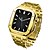 voordelige Apple Watch-bandjes-Schakelarmband Compatibel met: Apple Watch-horlogebandje 44 mm 45 mm met zaak Luxe Vlindergesp Roestvrij staal Vervangende horlogeband voor iwatch-serie 8 7 6 5 4 SE