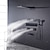 abordables Robinetteries de douche-Robinet de douche, système de douche à effet pluie Mitigeur thermostatique à 5 fonctions ensemble de massage à jet de corps douche à effet pluie cascade de douche à jets multiples finitions peintes