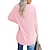 cheap Women&#039;s T-shirts-Women&#039;s T shirt Tee Cotton Plain Valentine&#039;s Day Casual Weekend Basic Long Sleeve V Neck White Fall &amp; Winter