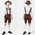 cheap Oktoberfest Outfits-Oktoberfest Beer International Beer Festival Costume Lederhosen Oktoberfest / Beer Bavarian Wiesn Traditional Style Wiesn Boys Traditional Style Cloth Blouse Shorts