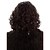 cheap Movie Character Wigs-Fantasy Northern Warrior Men's Shoulder-Length Curly Black Cosplay Halloween Wig