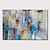 olcso Absztrakt festmények-kézzel készített olajfestmény vászonfal művészeti dekoráció absztrakt kés festmény tájkép kék lakberendezéshez hengerelt keret nélküli nyújtatlan festmény