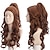 cheap Costume Wigs-Womens Wigs Long Curly Brown   Party Cosplay Wig Wave with Ponytail