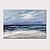 Χαμηλού Κόστους Πίνακες Τοπίων-χειροποίητη ελαιογραφία καμβάς διακόσμηση τέχνης αφηρημένη ζωγραφική με μαχαίρι θάλασσα μπλε για διακόσμηση σπιτιού ρολό χωρίς πλαίσιο χωρίς τεντωμένη ζωγραφική
