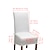 cheap Dining Chair Cover-Waterproof Dining Chair Cover Black Stretch Chair Slipcover PU Leather High Back Chair Seat Cover Protector with Elastic Band for Dining Room,Wedding