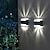 baratos Candeeiros Luzes de Exterior-2 pçs luzes solares de parede para cima e para baixo ao ar livre led varanda luz ao ar livre à prova dwaterproof água jardim cerca decoração lâmpada de parede controle senso pátio varanda gramado pátio iluminação de canto