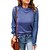 cheap Basic Women&#039;s Tops-2022 autumn and winter new amazon europe and america cross-border women&#039;s round neck waffle grace stitching long-sleeved top t-shirt