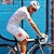 Χαμηλού Κόστους Ανδρικά σύνολα ένδυσης-ανδρική κοντομάνικη ποδηλατική φανέλα με σαλιάρα σορτς μπλε ποδήλατο 3d μαξιλαράκι που αναπνέει γρήγορα και στεγνά αθλητικά γραφικά ρούχα