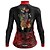cheap Women&#039;s Cycling Clothing-21Grams Women&#039;s Cycling Jersey Long Sleeve Bike Top with 3 Rear Pockets Mountain Bike MTB Road Bike Cycling Breathable Quick Dry Moisture Wicking Reflective Strips Black Floral Botanical Polyester