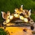 ieftine Lumini de cale și lanterne-lumina solară pentru animale lumina de grădină în aer liber statuie din rășină ornament animal de simulare trei veverițe curte lampă de gazon meșteșuguri de grădinărit traseu de grădină decorare