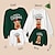 voordelige Tops-Familie-look Sweatshirt Brief Hert Afdrukken Meerkleurig Lange mouw Aanbiddelijk Bijpassende outfits