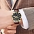 voordelige Quartz-horloges-poedagar hoge kwaliteit mannen quartz horloge mode luxe casual mannen analoog polshorloge lederen band kalender datum week lichtgevende waterdichte quartz mannen horloges