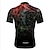 cheap Men&#039;s Jerseys-21Grams Men&#039;s Cycling Jersey Short Sleeve Bike Jersey Top with 3 Rear Pockets Mountain Bike MTB Road Bike Cycling Breathable Moisture Wicking Soft Quick Dry Black White Blue Graphic Hawaii Polyester