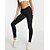 preiswerte Yoga Leggings &amp; Strumpfhosen-Damen Yogahose Nahtlos Bauchkontrolle Po-Lifting Hohe Taille Yoga Fitness Fitnesstraining Kurze Leggings Unterteile Dunkelgrau Schwarz Weiß Spandex Herbst Sport Sportkleidung Hohe Elastizität