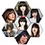 cheap Bangs-Clip in Bangs Fringe Front Neat Straight Hairpiece One Piece Clip-on Hair Extensions with Temples Cute Black Brown