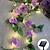 cheap LED String Lights-Flower String Lights Solar Wedding Party Decoration String Lights 2M 20LEDs Outdoor Waterproof Garland Lights Garden Balcony Patio Holiday Christmas Party Background Wall Home Decoration