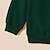 billige Toppe-Familie udseende Sweatshirt Bogstaver Hjort Trykt mønster Flerfarvet Langærmet Yndig Matchende outfits