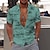 preiswerte Hawaiihemden mit Revers für Herren-Palm Tree Herren Resort Hawaiian 3D Printed Shirt Button Up Kurzarm Sommer Strand Aloha Shirt Urlaub Täglich Tragen S bis 3XL